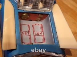VERY NICE 1960'S TIN LITHO BATTERY OPERATED UNIVERSE CAR with BOX