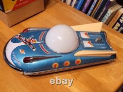 VERY NICE 1960'S TIN LITHO BATTERY OPERATED UNIVERSE CAR with BOX