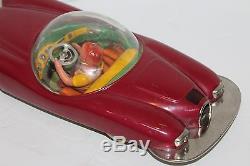 VERY NICE RARE LINEMAR TIN FRICTION BUBBLE TOP FUTURISTIC CAR in BOX