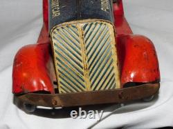 VINTAGE 1930's G-MAN PURSUIT WIND UP TOY CAR BY LOUIS MARX & CO, 100% ORIGINAL