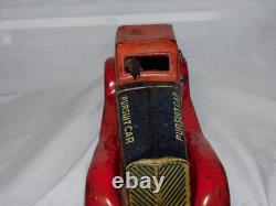 VINTAGE 1930's G-MAN PURSUIT WIND UP TOY CAR BY LOUIS MARX & CO, 100% ORIGINAL