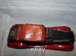 VINTAGE 1930's G-MAN PURSUIT WIND UP TOY CAR BY LOUIS MARX & CO, 100% ORIGINAL