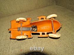 VINTAGE 1930s HUBLEY TOYS LANCASTER PA. ORIGINAL CAST IRON RACER RACE CAR TOY