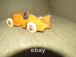 VINTAGE 1930s HUBLEY TOYS LANCASTER PA. ORIGINAL CAST IRON RACER RACE CAR TOY