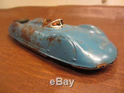 VINTAGE 1940s TOYS US ZONE GERMANY RARE TIN WithU AUDI SPEED RACER TOY RACE CAR