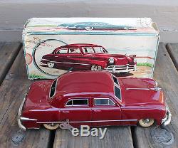 VINTAGE 1950s German Tin Wind Up Clockwork Toy Car & Box Arnold, Gama, Schuco