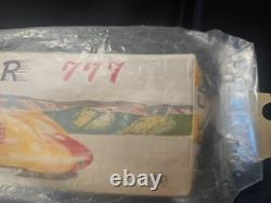 VINTAGE 1950s WYNN'S 777 FRICTION TOY RACE CAR TRADEMARK MADE IN JAPAN 8 NEW