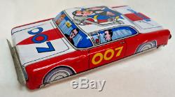 VINTAGE 1966 TIN TOY JAPAN 007 James Bond FRICTION YANOMAN 1960´S CAR