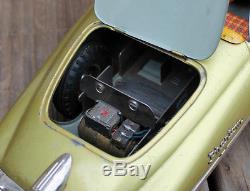 VINTAGE 50s Deco Tippco Phantom Germany Tin Toy Battery Op Phantom Concept Car