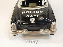 VINTAGE 50s MODERN TOYS TIN LITHO FRICTION POLICE CAR JAPAN