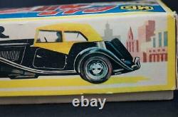 VINTAGE BANDAI MG CAR BOX ONLY VERY RARE WithINSERTS 1950S MFG JAPAN TIN DIE CAST