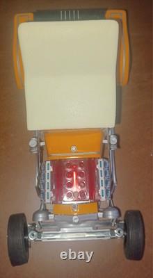 VINTAGE BATTERY OPERATED ALPS CUSTOM T FORD HOT ROD TOY CAR in BOX JAPAN NICE