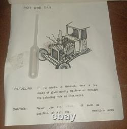 VINTAGE BATTERY OPERATED ALPS CUSTOM T FORD HOT ROD TOY CAR in BOX JAPAN NICE