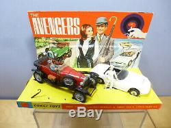 VINTAGE CORGI TOYS GIFT SET! MODEL No. 40 THE AVENGERS VN MIB