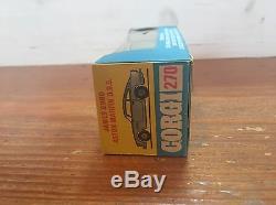 Vintage Corgi Toys Sports Car #270 James Bond 007 Aston Martin Db5 Silver Nib