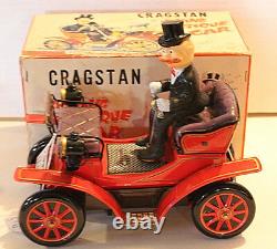 VINTAGE CRAGSTON SHAKING ANTIQUE CAR WithBOX IN WORKING CONDITION, JAPAN