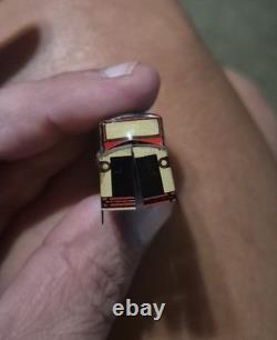 VINTAGE Cracker Jack TIN LITHO Ambulance Car Toy