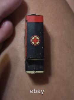 VINTAGE Cracker Jack TIN LITHO Ambulance Car Toy