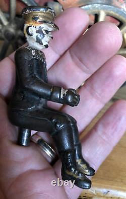 VINTAGE D. P. CLARK AMERICAN HILL CLIMBER TOURING CAR FRICTION TOY Cast Iron