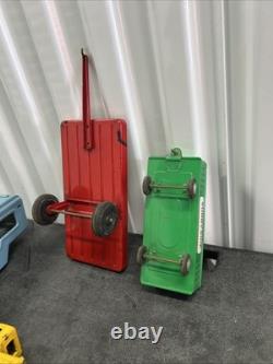 VINTAGE JAPAN TIN Truck CAR Hauler Tractor SSS Cruiser BOAT Farm TRAILER LOT
