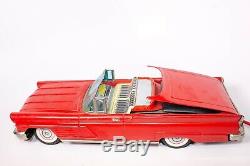 VINTAGE JAPANESE 1950'S LINCOLN MARK III TIN LITHOGRAPHED CAR With R/C REMOTE