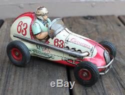 Vintage Japan Yonezawa No Tin Friction Champion Midget Racer Toy Race Car