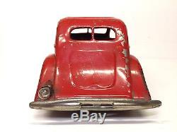 Vintage Kingsbury Original 14 Chrysler Airflow Sedan Car Wind-up Pressed Steel