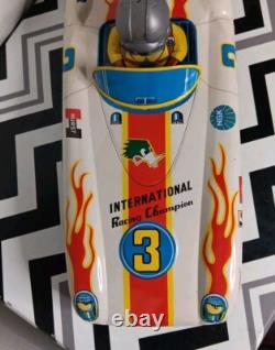 VINTAGE Kyoei Toy Racing Car Tin Toy Car Collectable MADE IN JAPAN Goodyear STP