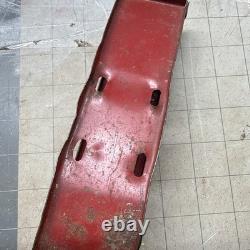 VINTAGE LARGE ARCADE CAST IRON CAR CARRIER / HAULER with 4 ARCADE VEHICLES