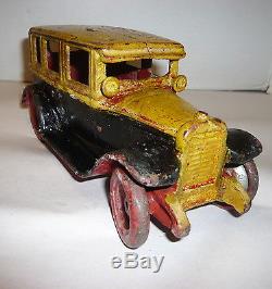 Vintage Large Arcade Cast Iron Packard Sedan Toy Car