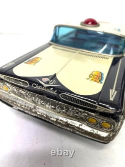 VINTAGE LARGE JAPAN TIN CHEVROLET IMPALA POLICE JAPAN VERSION 12 31cm CAR TOY