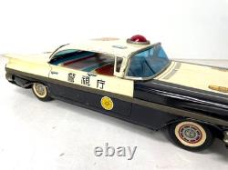 VINTAGE LARGE JAPAN TIN CHEVROLET IMPALA POLICE JAPAN VERSION 12 31cm CAR TOY