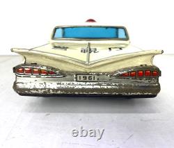 VINTAGE LARGE JAPAN TIN CHEVROLET IMPALA POLICE JAPAN VERSION 12 31cm CAR TOY