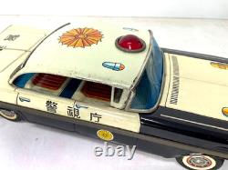 VINTAGE LARGE JAPAN TIN CHEVROLET IMPALA POLICE JAPAN VERSION 12 31cm CAR TOY