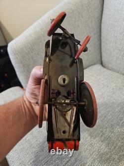 VINTAGE MARX COWBOY WHOOPIE CAR WORKS WIND UP TOY 345-W (See All Pics)