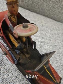 VINTAGE MARX COWBOY WHOOPIE CAR WORKS WIND UP TOY 345-W (See All Pics)