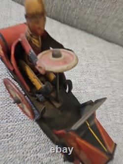 VINTAGE MARX COWBOY WHOOPIE CAR WORKS WIND UP TOY 345-W (See All Pics)