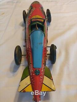 VINTAGE MARX ROCKET RACER 16 LONG TIN WIND UP CAR nice collection piece. Clean