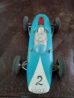 VINTAGE MARX TOYS PLASTIC FRICTION RACER CAR BLUE PRE OWNED Read Descr