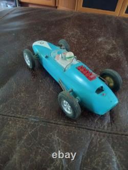 VINTAGE MARX TOYS PLASTIC FRICTION RACER CAR BLUE PRE OWNED Read Descr