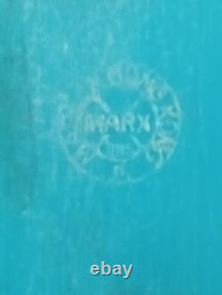 VINTAGE MARX TOYS PLASTIC FRICTION RACER CAR BLUE PRE OWNED Read Descr