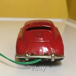 VINTAGE MASUDAYA (MODERN TOYS), TIN, PORSCHE 356 COUPE FULLY WORKING WithBOX