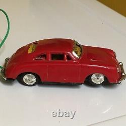 VINTAGE MASUDAYA (MODERN TOYS), TIN, PORSCHE 356 COUPE FULLY WORKING WithBOX