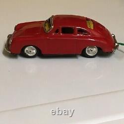 VINTAGE MASUDAYA (MODERN TOYS), TIN, PORSCHE 356 COUPE FULLY WORKING WithBOX