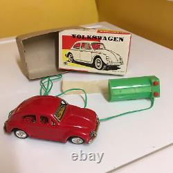 VINTAGE MASUDAYA (MODERN TOYS), TIN, VOLKSWAGEN FULLY WORKING WithBOX. SWEET