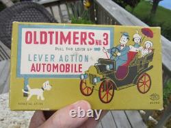 VINTAGE ORIGINAL 1950's 60's OLDTIMERS TOY CAR #3 NOS MIB MODERN TOYS JAPAN