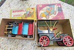 VINTAGE ORIGINAL 1950's 60's OLDTIMERS TOY CARS #3 & 8 NOS MIB MODERN TOYS JAP