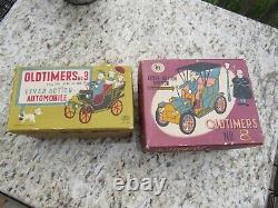 VINTAGE ORIGINAL 1950's 60's OLDTIMERS TOY CARS #3 & 8 NOS MIB MODERN TOYS JAP