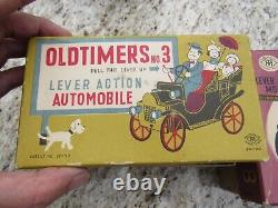 VINTAGE ORIGINAL 1950's 60's OLDTIMERS TOY CARS #3 & 8 NOS MIB MODERN TOYS JAP