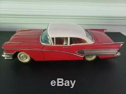 VINTAGE/RARE Tin Toy Car Asahi/Ichiko 58' Buick Century 2 Dr Hard Top XL 14